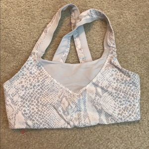 Lululemon snakeskin sports bra